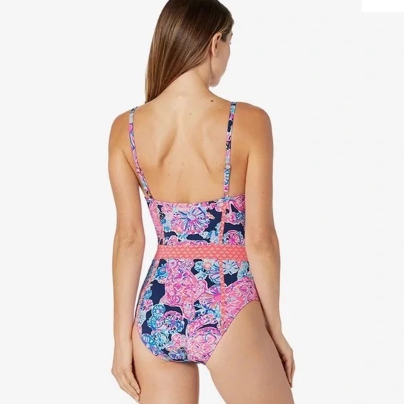 Lilly Pulitzer Women's Palma Underwire One-Piece Swimsuit Size 10 - Picture 2 of 6